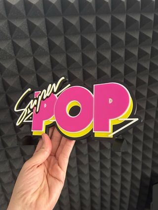 SUPER POP - Logo 3D multicolor
