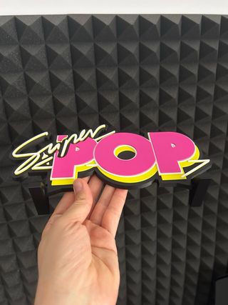 SUPER POP - Logo 3D multicolor