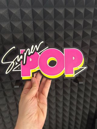 SUPER POP - Logo 3D multicolor