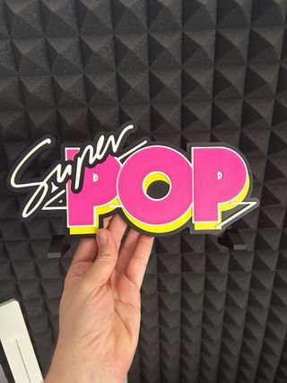 SUPER POP - Logo 3D multicolor