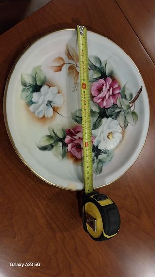 Prato Decorativo - Flores Pintadas à Mão