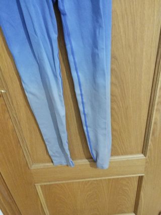 Mallas deporte mujer azul-gris