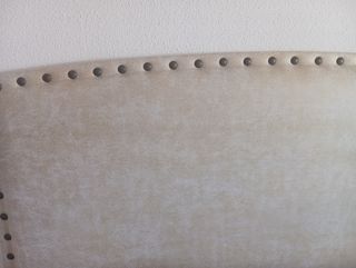 Cabecero cama beige - Piel sintética