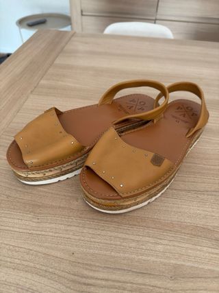 Cuñas Popa marrón, talla 41