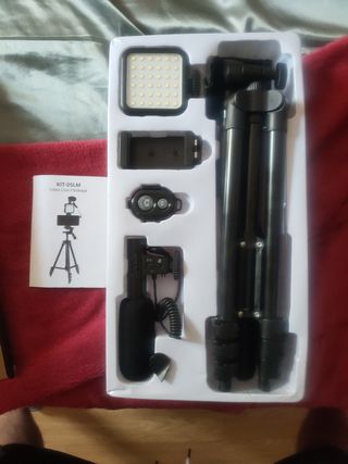 Kit Vlog: trípode 50'' + LED