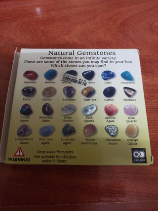 20 Gemas naturales diferentes.