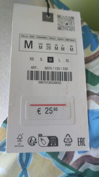 Blusa Zara M - Multicolor