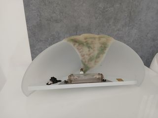 Applique Lampada Parete in Vetro Bianco Satinato