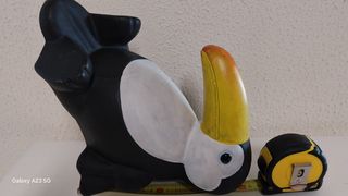 Pelicano decorativo de barro