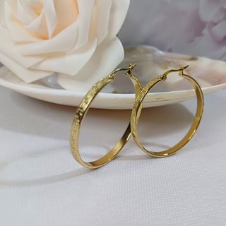 Aros dorados | Pendientes Greca