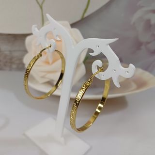 Aros dorados | Pendientes Greca