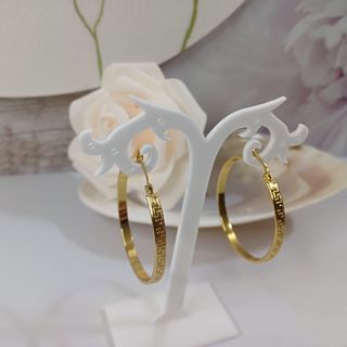 Aros dorados | Pendientes Greca