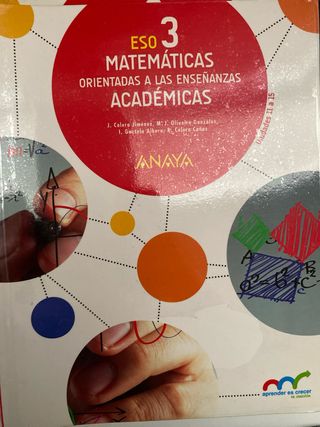 Matemáticas 3 ESO