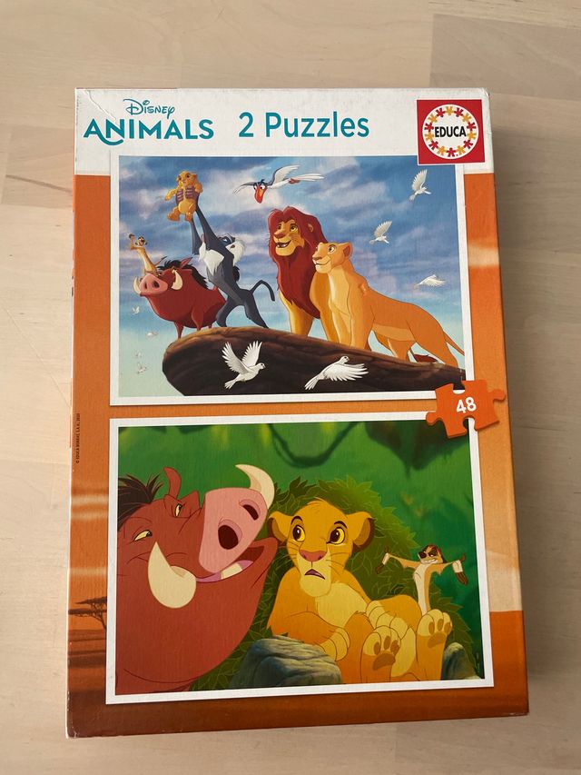 2 Puzzles Disney El Rey León 48 piezas