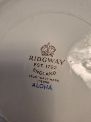 Juego té/café porcelana Ridgway