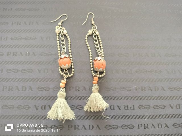 Pendientes largos & Pendientes aro , con diseño