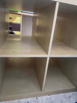 Estantería IKEA Kallax - Beige/Blanco y cajones