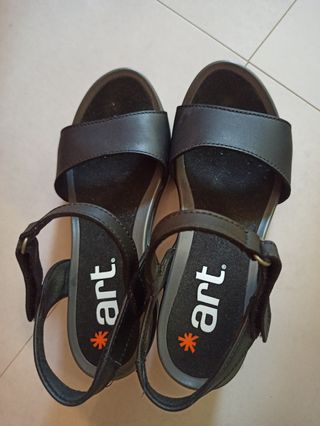 Sandalias tacón Art negras 36