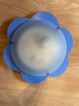 2 Lámparas modernas: azul y plata