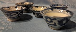 5 Ciotoline Sake Antiche