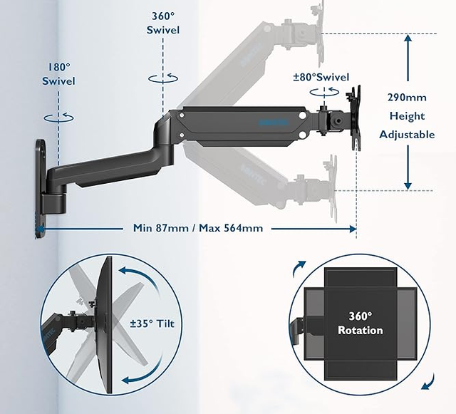 Soporte doble BONTEC para pantallas
