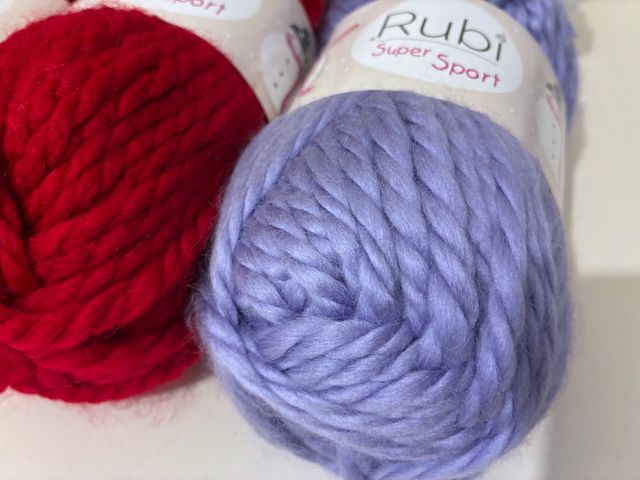 Lote 9 madejas lana Rubi Super Sport