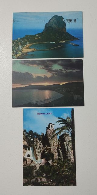 6 Postales antiguas Alicante, años 70