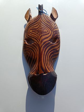 Maschera Zebra in Legno