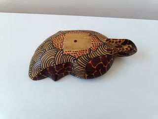 Vassoio legno decorato a mano