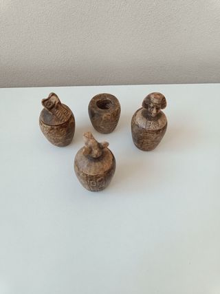 Set 3 Statuette Antiche Egizie