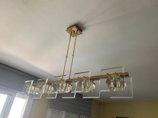 Lampara techo dorada 5 luces