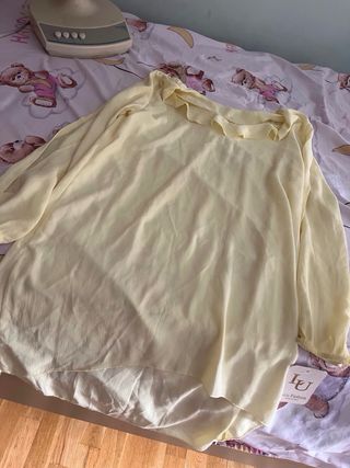 Vestido amarillo claro mujer