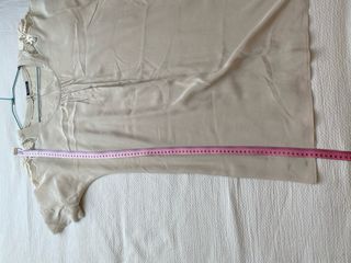 Vestido corto Massimo Dutti beige