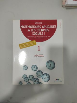 Matemàtiques aplicades a les ciències socials I.