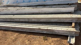 Vigas hormigón 5m y 6.35 usadas.