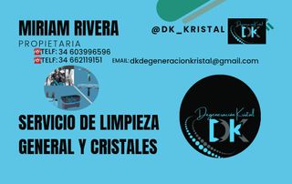 SERVICIO DE LIMPIEZA
GENERAL Y CRISTALES
