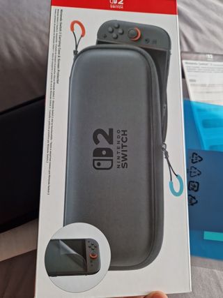 Switch 2 funda oficial + protector de pantalla
