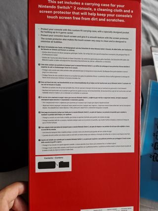Switch 2 funda oficial + protector de pantalla