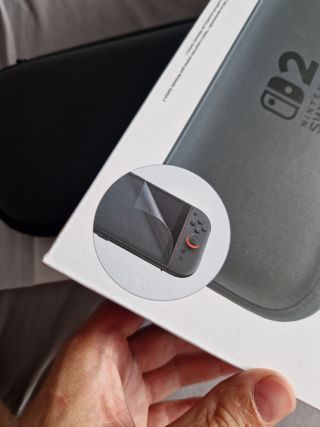 Switch 2 funda oficial + protector de pantalla