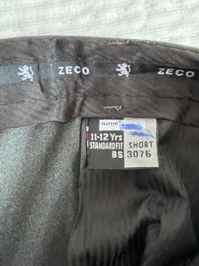 Bermudas escolares grises Zeco T11-12