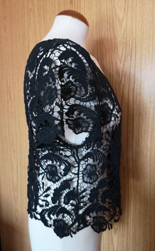 Top negro Elegance bordado