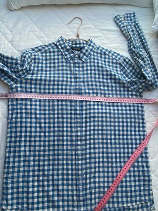 Camisa ligera Massimo Dutti cuadros azul - L