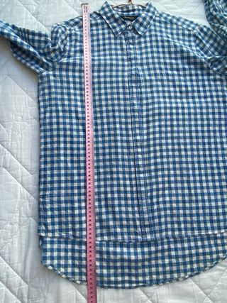 Camisa ligera Massimo Dutti cuadros azul - L