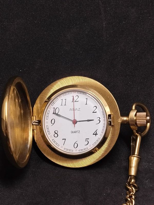 Reloj Bolsillo ABAZ Cuarzo Dorado