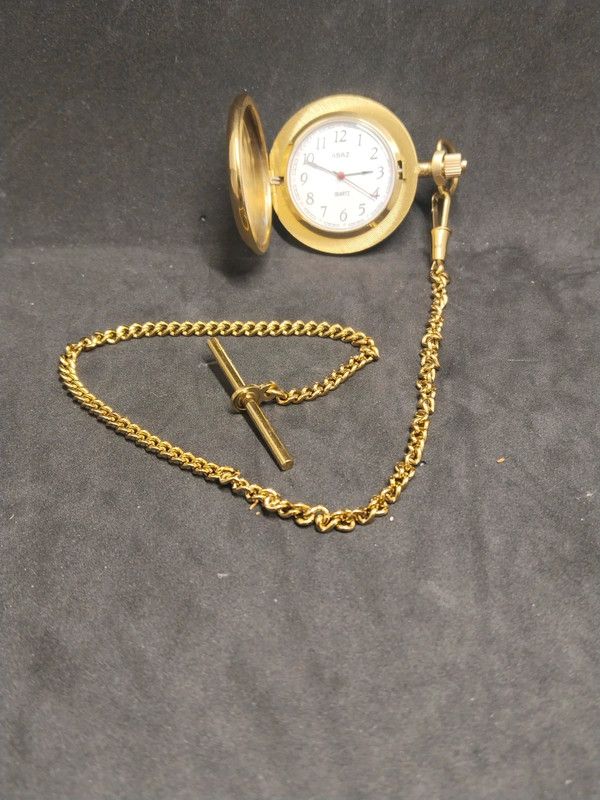 Reloj Bolsillo ABAZ Cuarzo Dorado