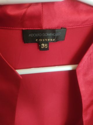 Camisa Adolfo Domínguez - Roja - Talla M