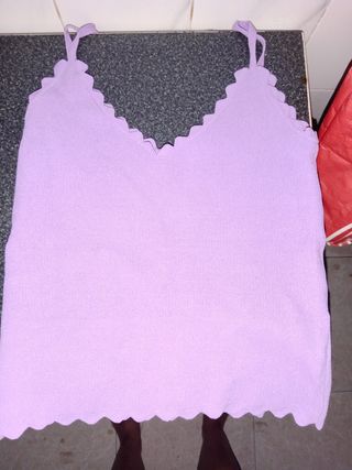 Top Sfera morado talla S