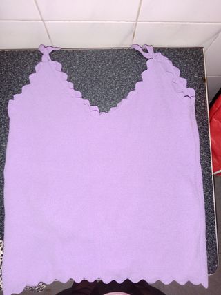 Top Sfera morado talla S