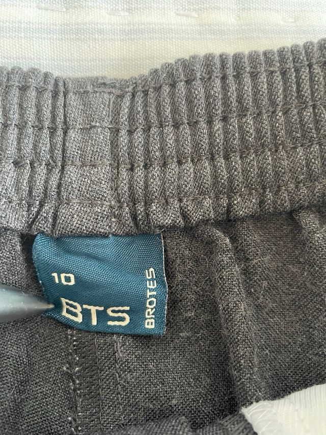 Bermudas escolares gris - Talla 10