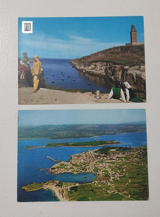 13 Postales antiguas Galicia años 70